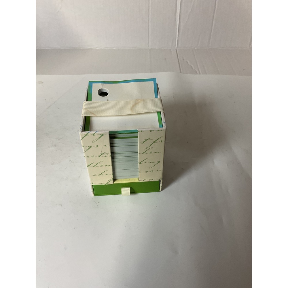Cute Desk Organizer‎ Set with Notecards & Paperclips Birds Design